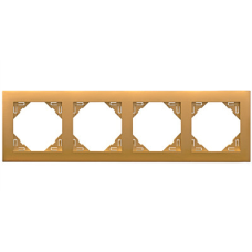 Рамка чотириразова універсальна LOGUS золото 90940 TDU