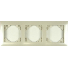 Рамка потрійна універсальна LOGUS металік перламутровий 90930 TPE
