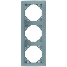 Рамка потрійна універсальна LOGUS металік крижаний 90930 TGE