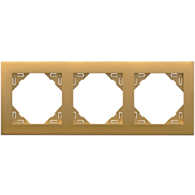 Рамка потрійна універсальна LOGUS золото 90930 TDU Рамка потрійна універсальна LOGUS золото 90930 TDU