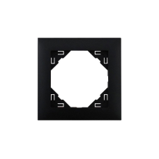 Рамка одинарна універсальна LOGUS чорний матовий 90910 TPM