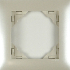 Рамка одинарна універсальна LOGUS металік перламутровий 90910 TPE