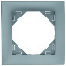 Рамка одинарна універсальна LOGUS металік крижаний 90910 TGE