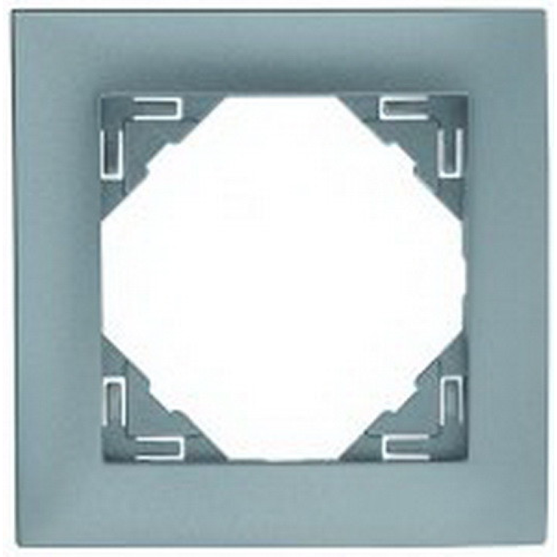 Рамка одинарна універсальна LOGUS металік крижаний 90910 TGE Рамка одинарна універсальна LOGUS металік крижаний 90910 TGE