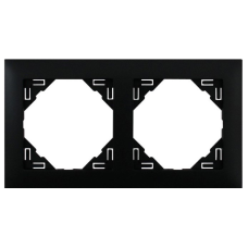 Рамка подвійна універсальна LOGUS чорний матовий 90920 TPM