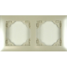 Рамка подвійна універсальна LOGUS металік перламутровий 90920 TPE