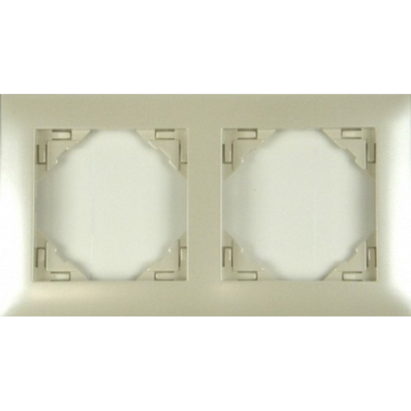 Рамка подвійна універсальна LOGUS металік перламутровий 90920 TPE