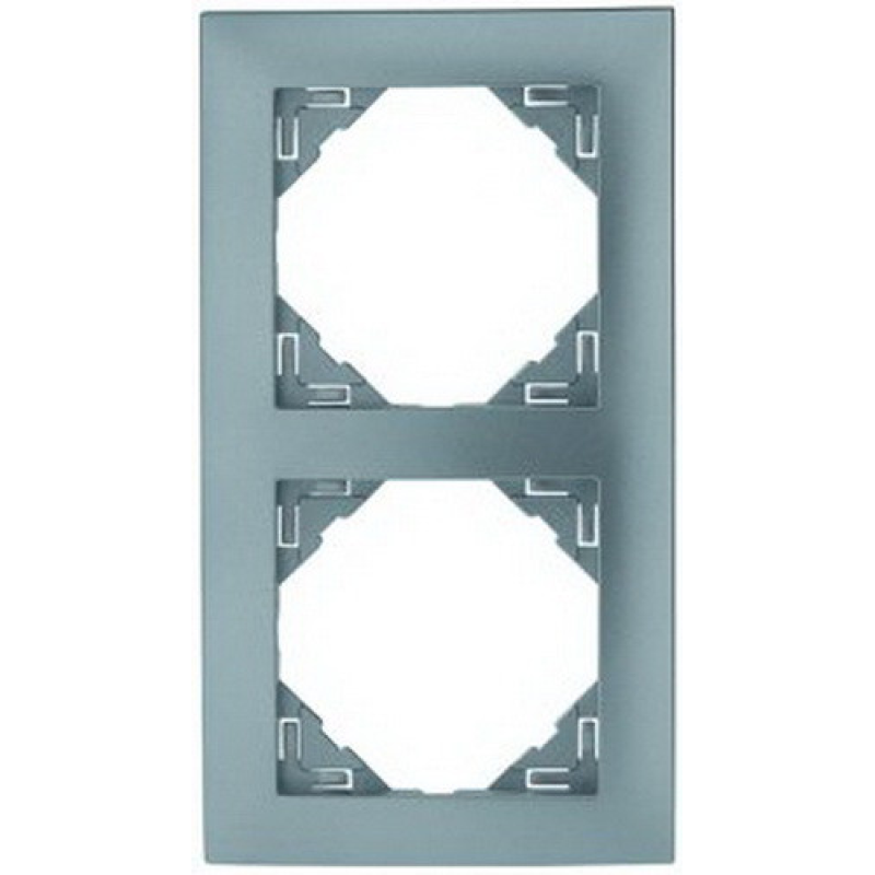 Рамка подвійна універсальна LOGUS металік крижаний 90920 TGE Рамка подвійна універсальна LOGUS металік крижаний 90920 TGE