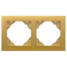 Рамка подвійна універсальна LOGUS золото 90920 TDU
