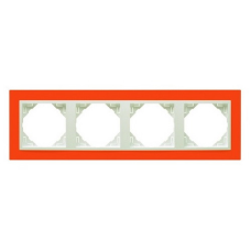 Рамка чотириразова ANIMATO жовтогарячий/лід 90940 TJG