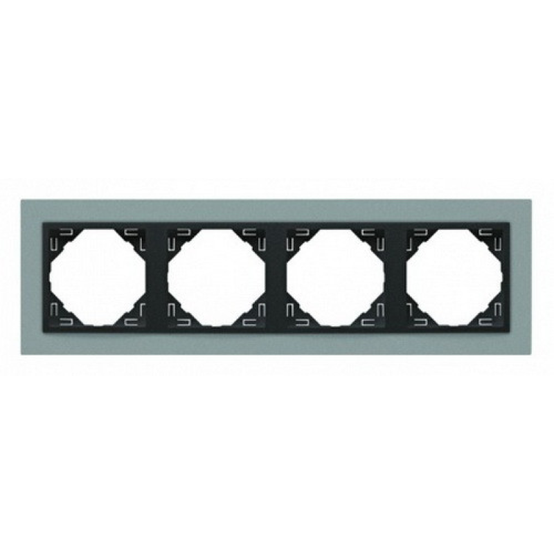 Рамка чотириразова ANIMATO металік алюміній/графіт 90940 TAS Рамка чотириразова ANIMATO металік алюміній/графіт 90940 TAS