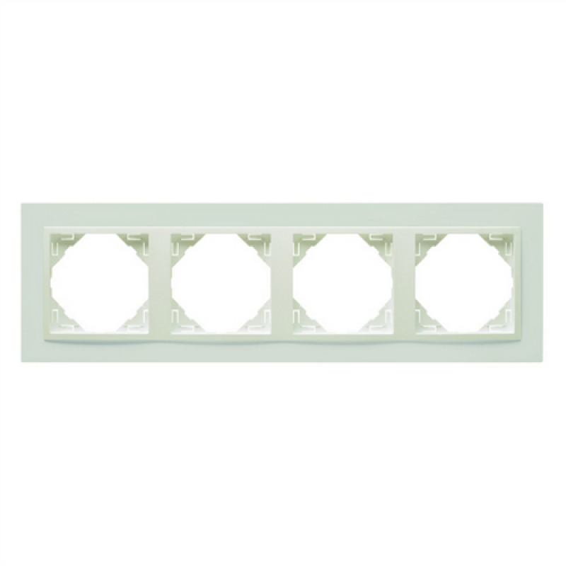 Рамка чотириразова ANIMATO металік крижаний 90940 TEE