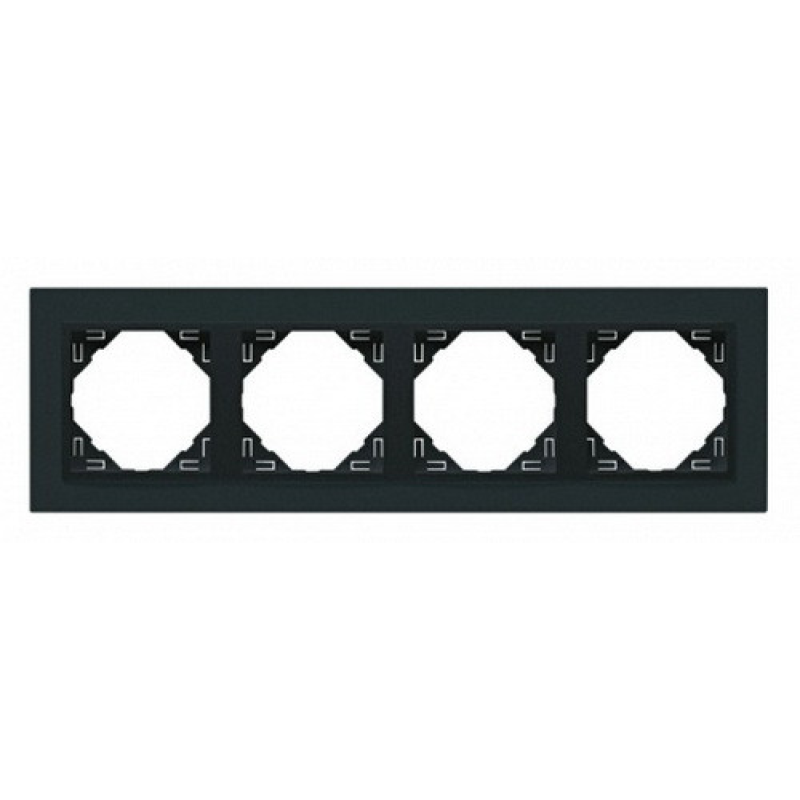 Рамка чотириразова ANIMATO металік графіт 90940 TSS