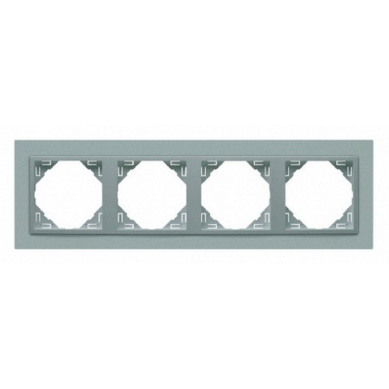 Рамка чотириразова ANIMATO металік алюмінієвий 90940 TAA Рамка чотириразова ANIMATO металік алюмінієвий 90940 TAA