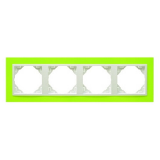 Рамка чотириразова ANIMATO зелений/лед 90940 TDG