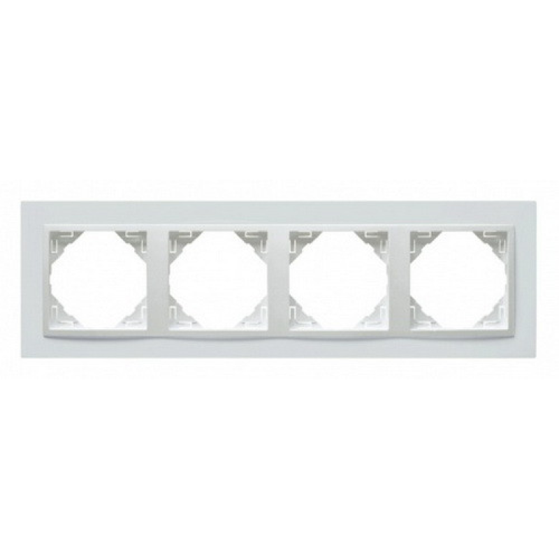 Рамка чотириразова ANIMATO білосніжна 90940 TBB Рамка чотириразова ANIMATO білосніжна 90940 TBB