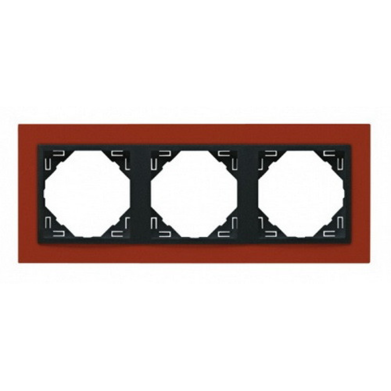 Рамка потрійна ANIMATO темно-жовтогарячий/графіт 90930 TTS Рамка потрійна ANIMATO темно-жовтогарячий/графіт 90930 TTS