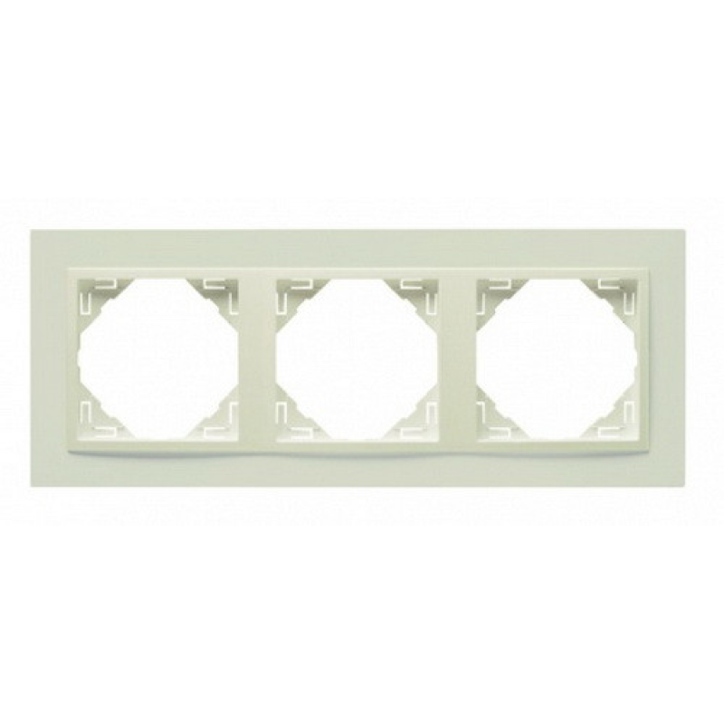 Рамка потрійна ANIMATO слонова кістка 90930 TMM Рамка потрійна ANIMATO слонова кістка 90930 TMM