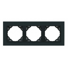 Рамка потрійна ANIMATO металік графіт 90930 TSS