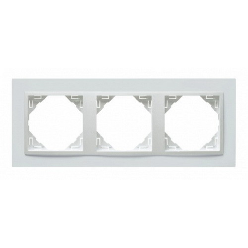Рамка потрійна ANIMATO білосніжна 90930 TBB Рамка потрійна ANIMATO білосніжна 90930 TBB