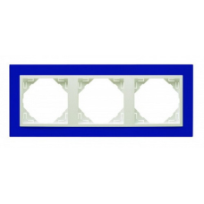 Рамка потрійна ANIMATO синій/лед 90930 TZG