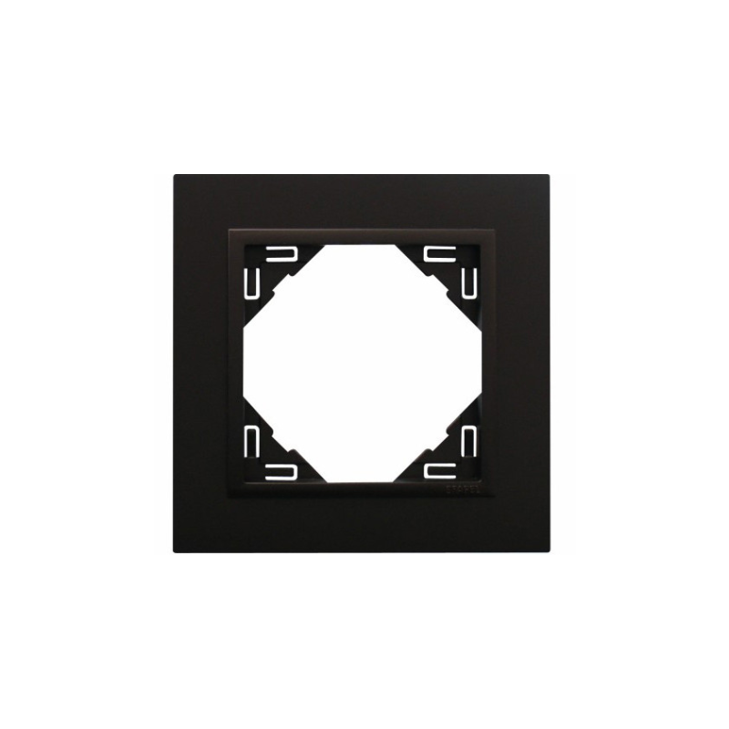 Рамка одинарна ANIMATO чорний матовий 90910 TRR Рамка одинарна ANIMATO чорний матовий 90910 TRR