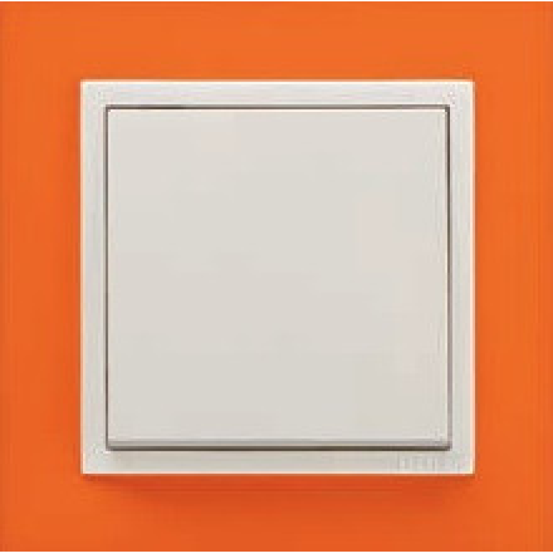 Рамка одинарна ANIMATO жовтогарячий/лід 90910 TJG Рамка одинарна ANIMATO жовтогарячий/лід 90910 TJG