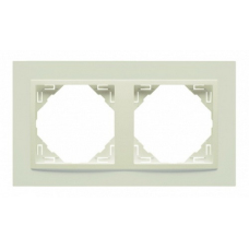 Рамка подвійна ANIMATO слонова кістка 90920 TMM