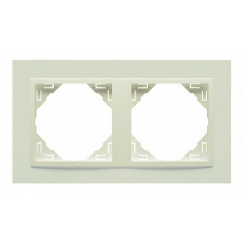 Рамка подвійна ANIMATO слонова кістка 90920 TMM