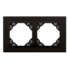 Рамка подвійна ANIMATO чорний матовий 90920 TRR