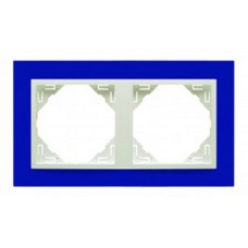 Рамка подвійна ANIMATO синій/лед 90920 TZG