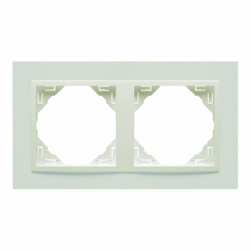 Рамка подвійна ANIMATO металік крижаний 90920 TEE