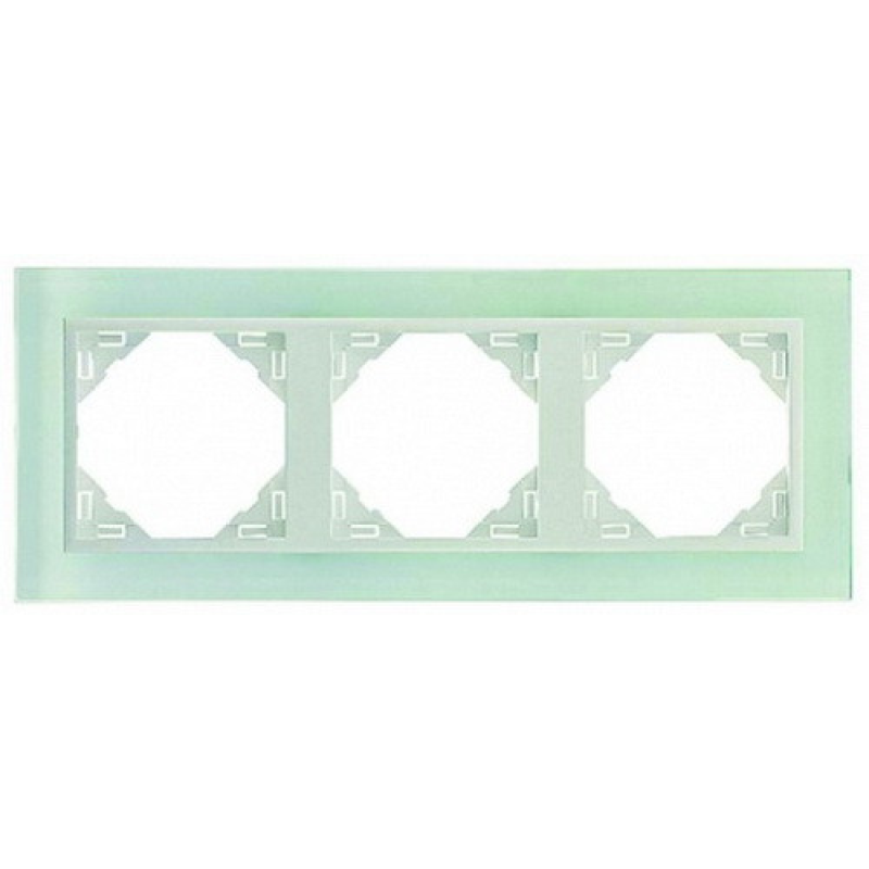 Рамка потрійна LOGUS Crystal скло/лед 90930 TCG Рамка потрійна LOGUS Crystal скло/лед 90930 TCG