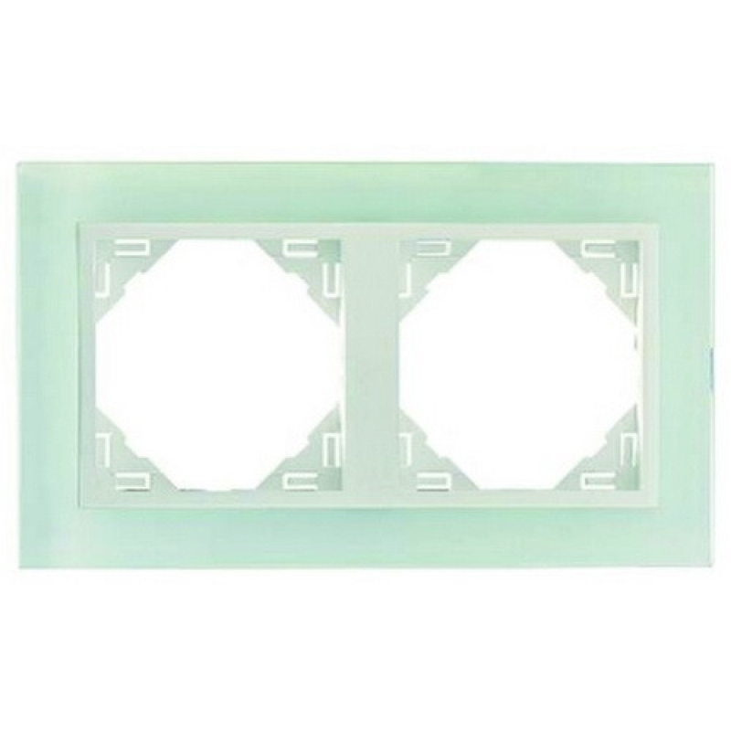 Рамка подвійна LOGUS Crystal скло/лед 90920 TCG Рамка подвійна LOGUS Crystal скло/лед 90920 TCG