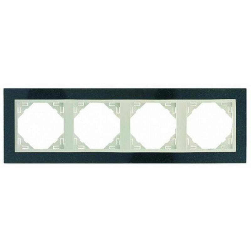 Рамка чотириразова LOGUS Petra граніт/лед 90940 TGG Рамка чотириразова LOGUS Petra граніт/лед 90940 TGG