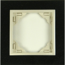 Рамка одинарна LOGUS Petra граніт/перламутр 90910 TGP