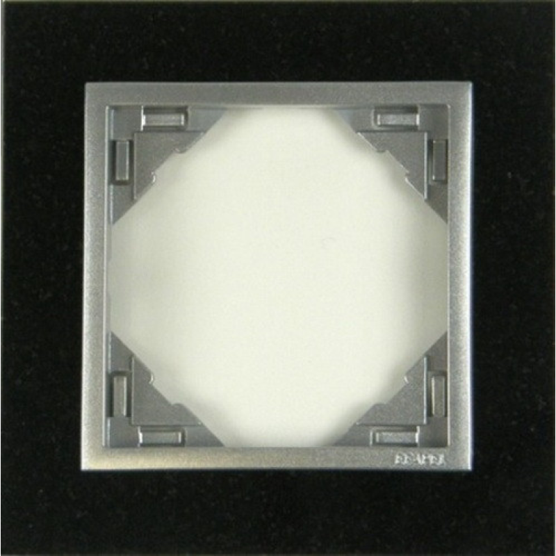 Рамка одинарна LOGUS Petra граніт/алюміній 90910 TGA