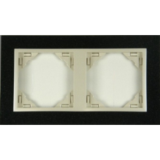 Рамка подвійна LOGUS Petra граніт/перламутр 90920 TGP