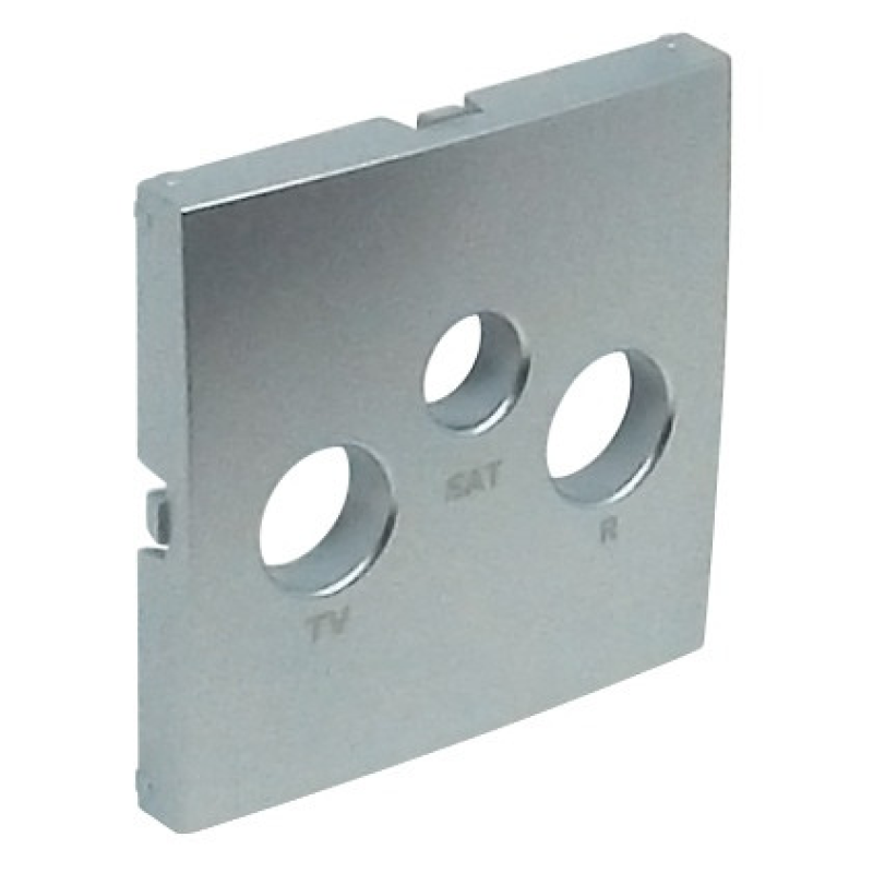 Накладка розетки телевізійна LOGUS R TV-SAT металік алюмінієвий 90775 TAL