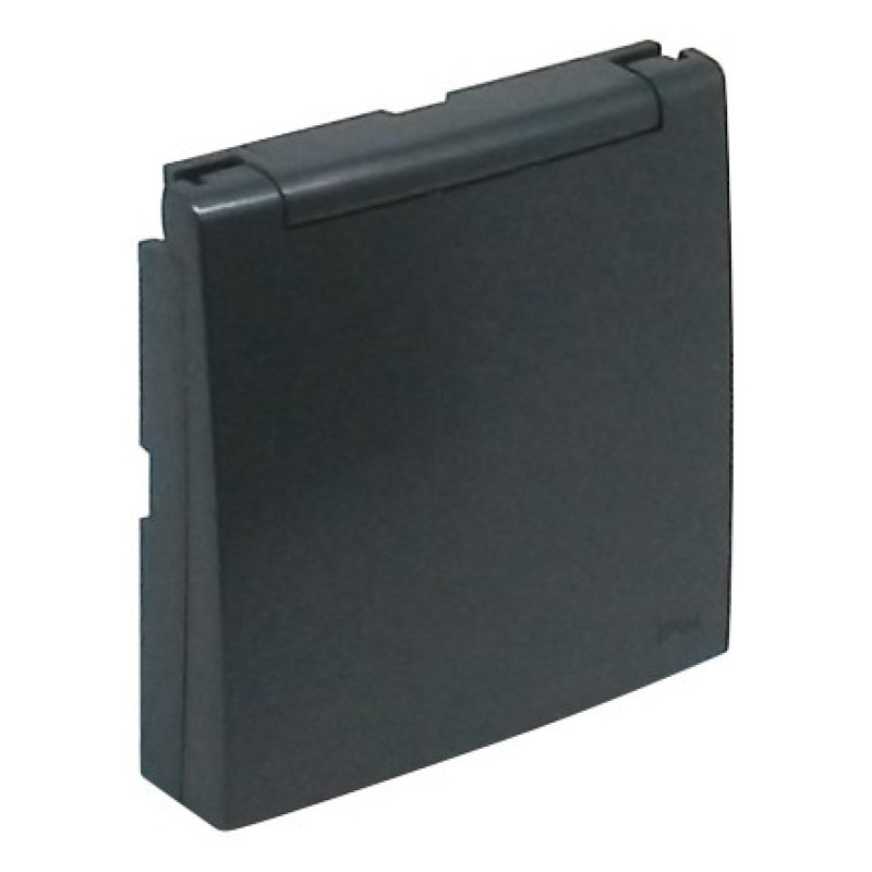 Накладка розетки з кришкою, ШУКО LOGUS металік графіт 90634 TIS Накладка розетки з кришкою, ШУКО LOGUS металік графіт 90634 TIS