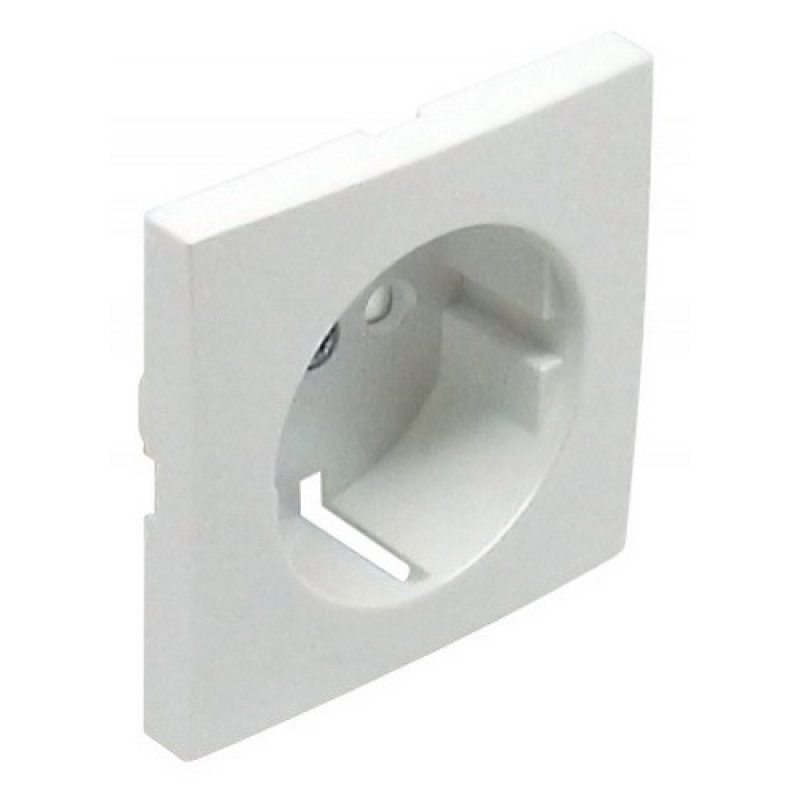 Накладка розетки із заздрінням, зі шторками LOGUS металік крижаний 90632 TGE