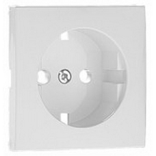 Накладка розетки із заземленням, ШУКО LOGUS білосніжна 90631 TBR