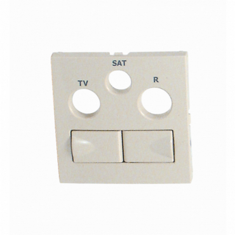 Накладка розетки мультимедійної слонова кістка 90773 TMF Накладка розетки мультимедійної слонова кістка 90773 TMF