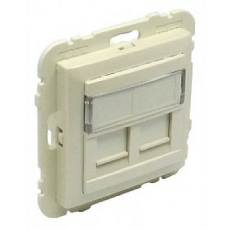 Накладка розетки комп“ютерний подвійний LOGUS металік перламутровий 90442 SPE Накладка розетки комп“ютерний подвійний LOGUS металік перламутровий 90442 SPE