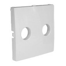Накладка розетки аудіостерео LOGUS білосніжна 90713 TBR