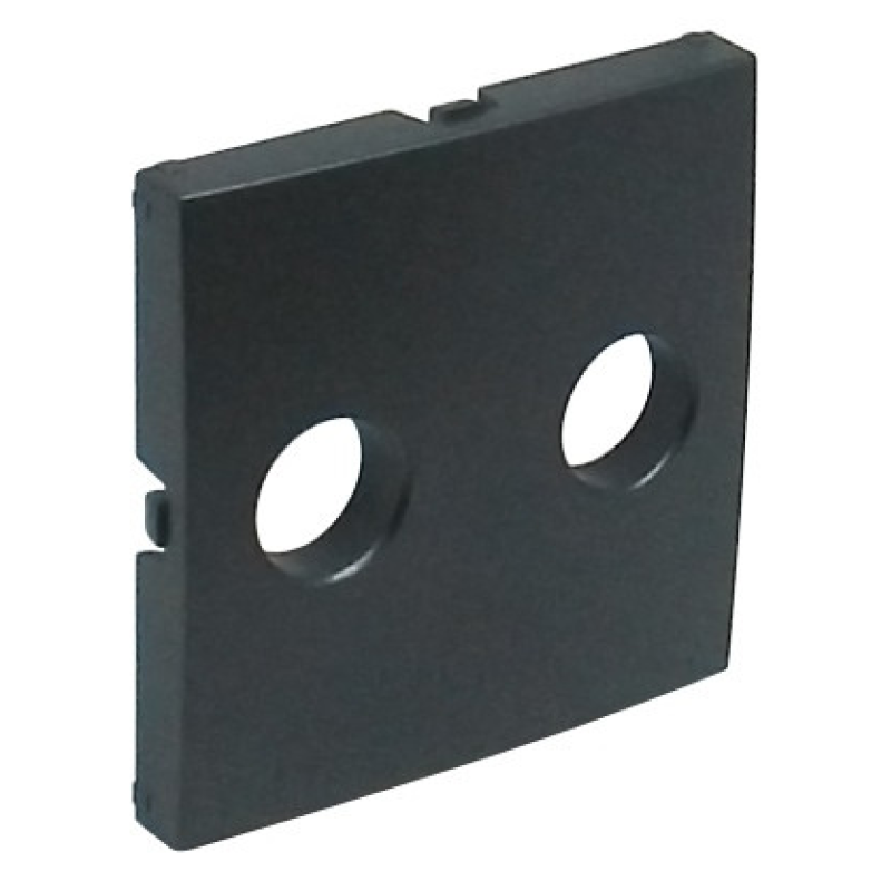 Накладка розетки аудіо LOGUS стерео металік графіт 90713 TIS