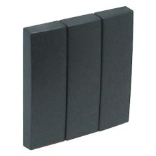 Клавиша 3-х клав. LOGUS металик графит 90661 TIS