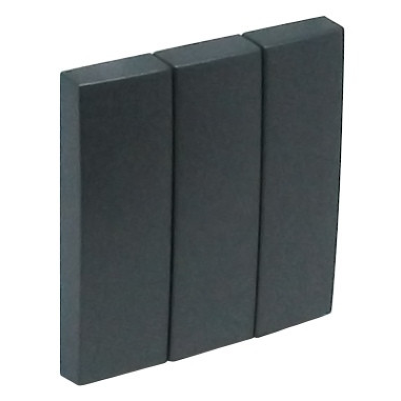 Клавиша 3-х клав. LOGUS металик графит 90661 TIS