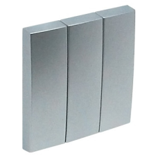 Клавиша 3-х клав. LOGUS металік алюмінієвий 90661 TAL