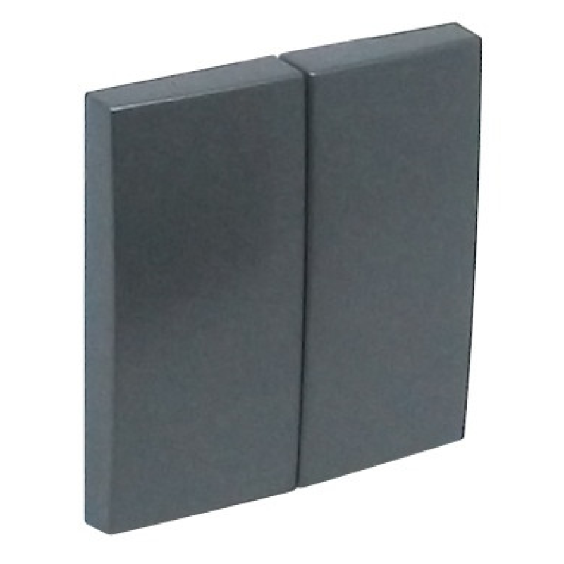 Клавиша 2-х клав. LOGUS металик графит 90611 TIS